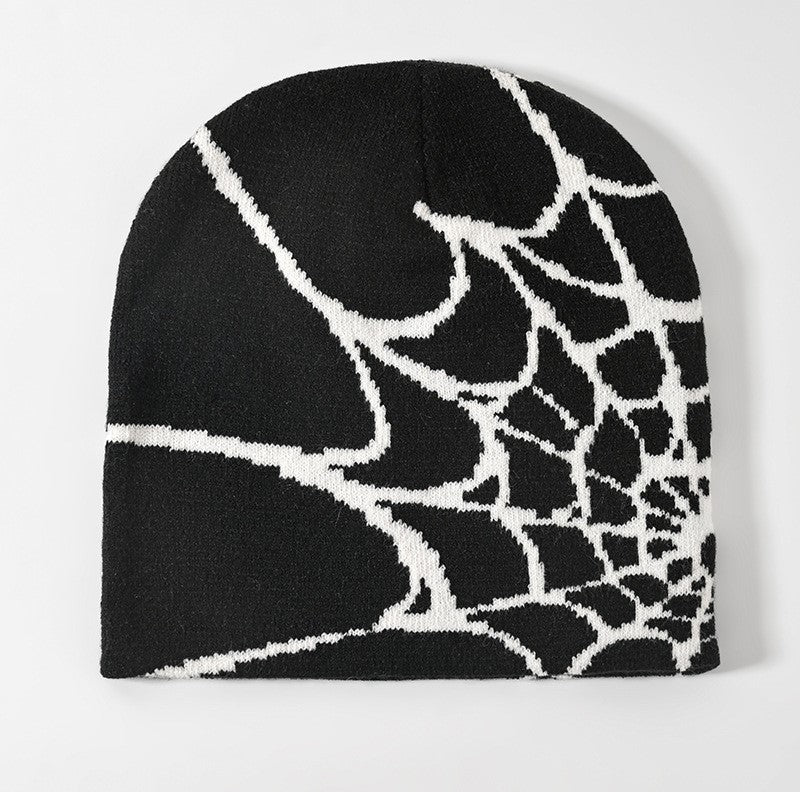 Spider Web Y2K Warm Beanie Hat Lightweight Fashion Hat