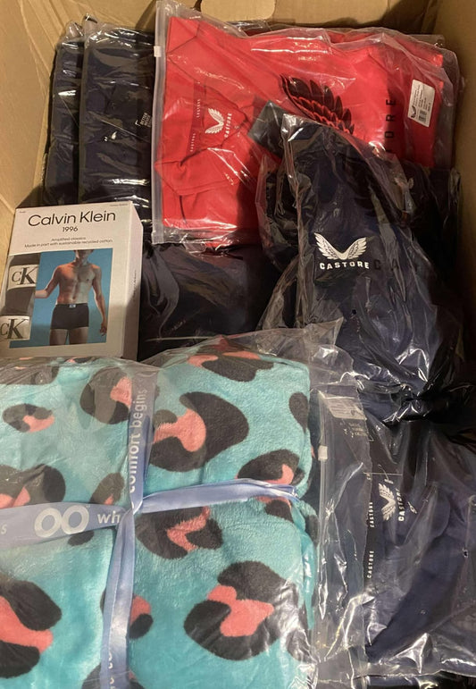 Designer Clothing Wholesale Box - Oodie, Calvin Klein, Castore