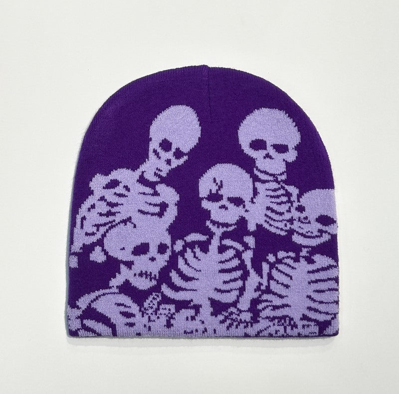 Skeleton Y2K Beanie Hat Lightweight Fashion Hat