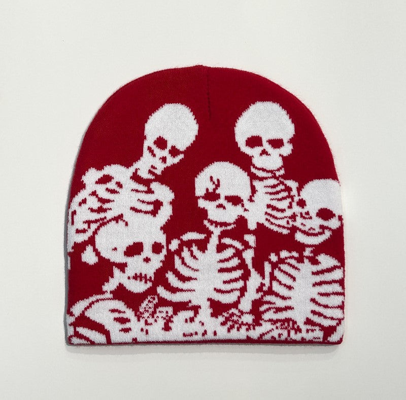 Skeleton Y2K Beanie Hat Lightweight Fashion Hat