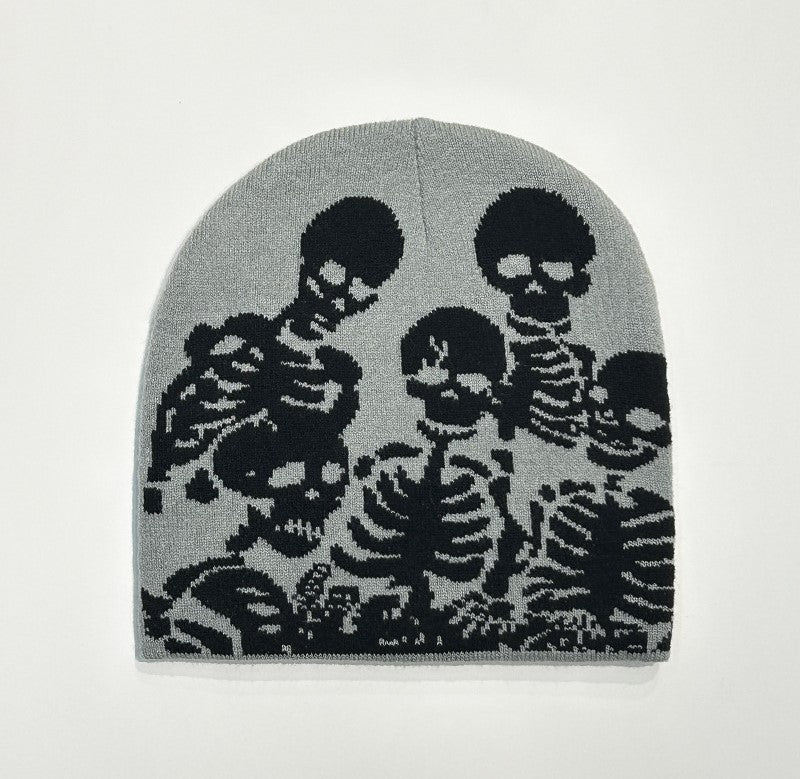 Skeleton Y2K Beanie Hat Lightweight Fashion Hat